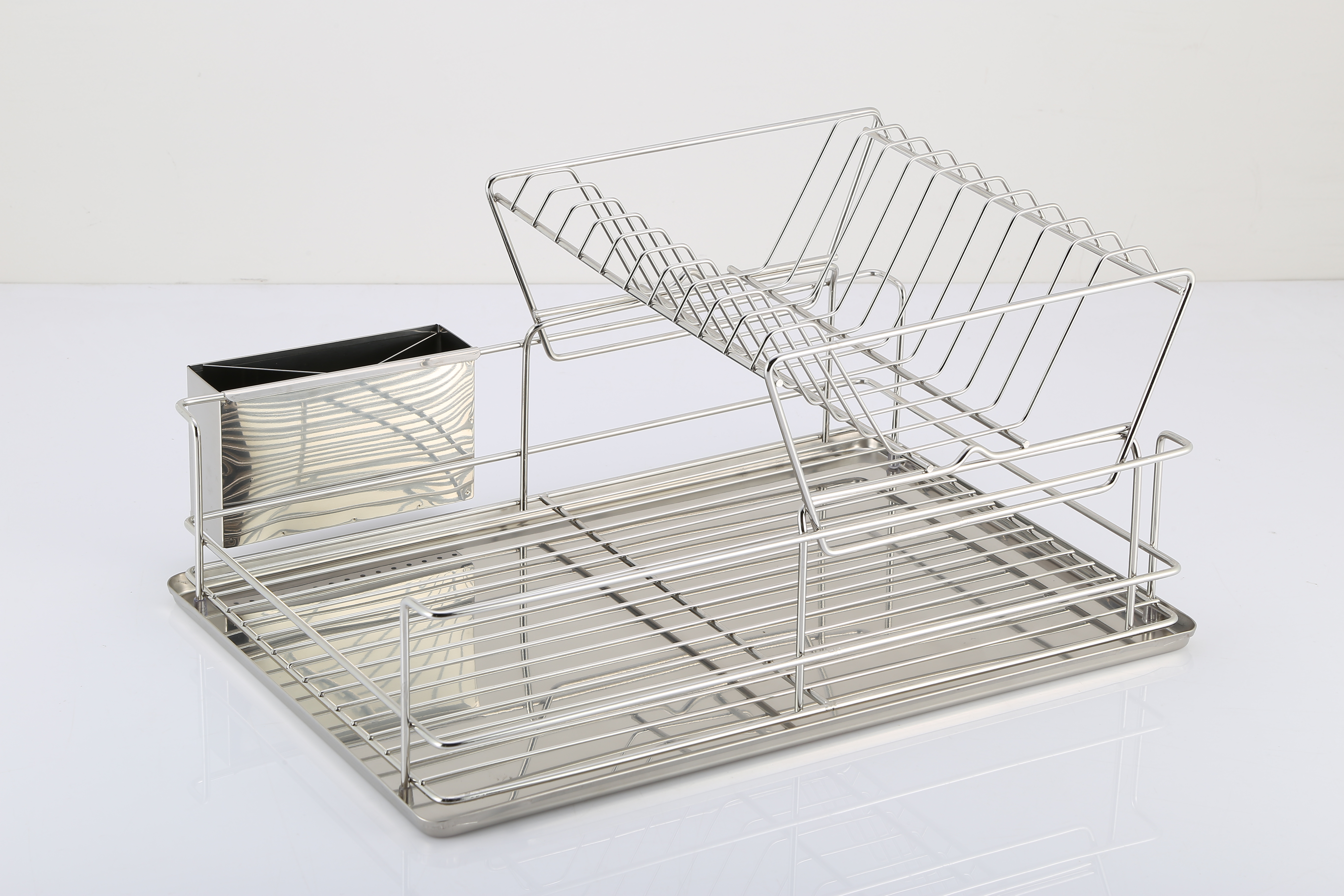 stainless steel kitchen sink rack dish organizer utensils storage
