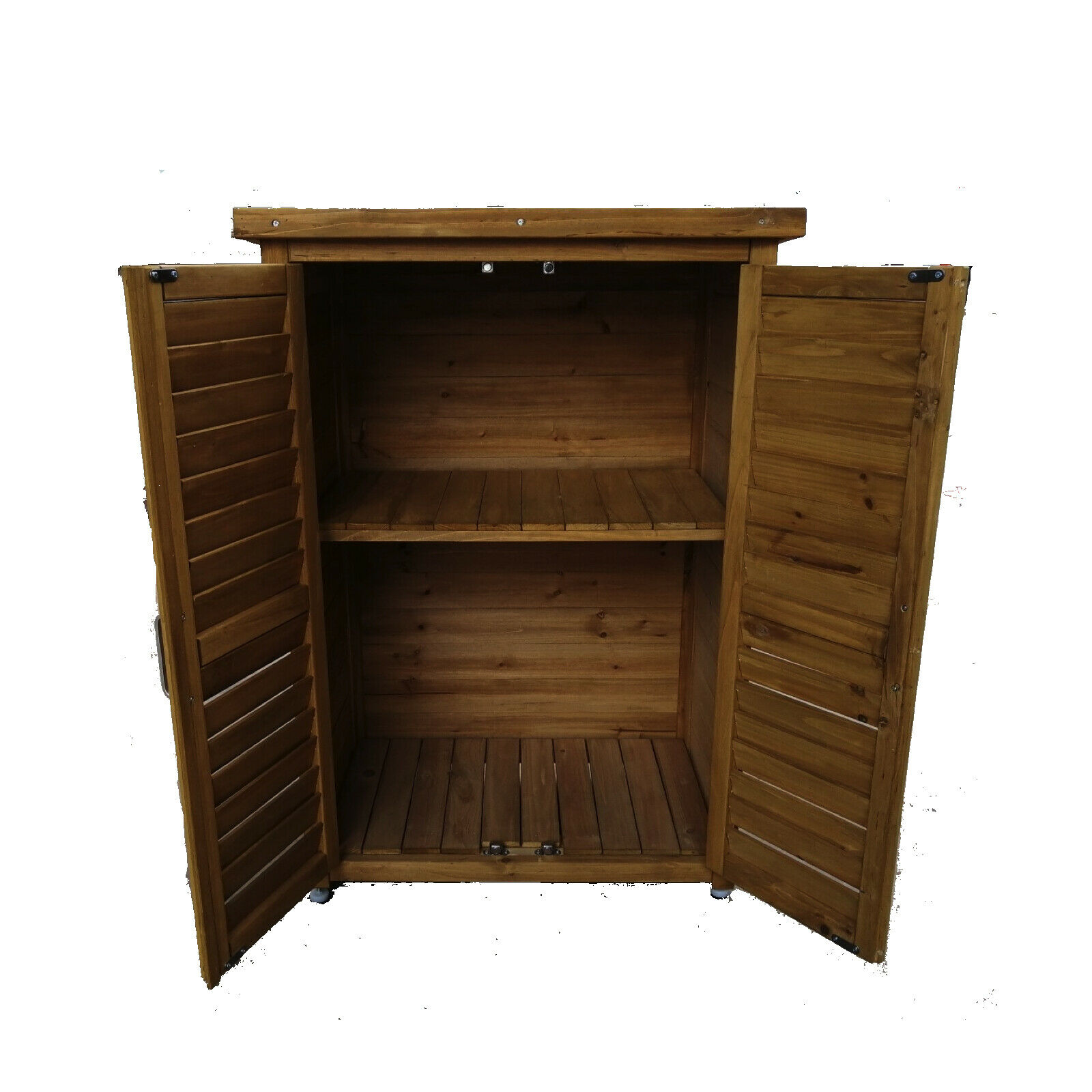 Medium Portable Wooden Outdoor Garden Cabinet Shed Shelf ...